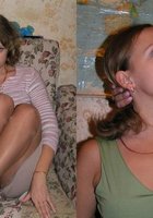 Подруги показывают себя в одежде и без нее 4 фото