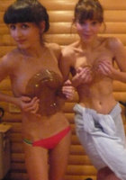 Девушки в сауне здорово повеселились 14 фото Девушки в сауне здорово повеселились 14 фото